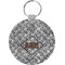 Diamond Plate Round Keychain (Personalized)