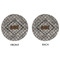 Diamond Plate Round Linen Placemats - APPROVAL (double sided)