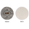 Diamond Plate Round Linen Placemats - APPROVAL (single sided)