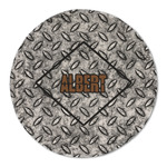 Diamond Plate Round Linen Placemat (Personalized)