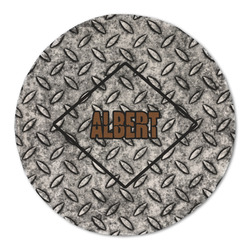 Diamond Plate Round Linen Placemat (Personalized)