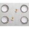 Diamond Plate Round Linen Placemats - LIFESTYLE (set of 4)