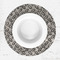 Diamond Plate Round Linen Placemats - LIFESTYLE (single)