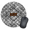 Diamond Plate Round Mouse Pad (Personalized)