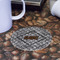 Diamond Plate Round Paper Coaster - Front