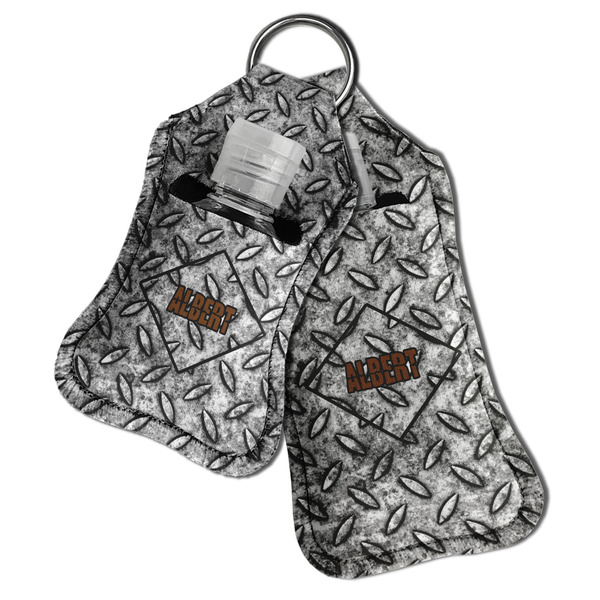 Diamond Plate Sanitizer Holder Keychain - Both in Case (PARENT)