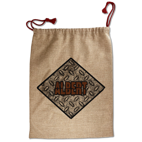 Diamond Plate Santa Bag - Front