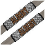 Diamond Plate Seat Belt Covers (Set of 2) (Personalized)
