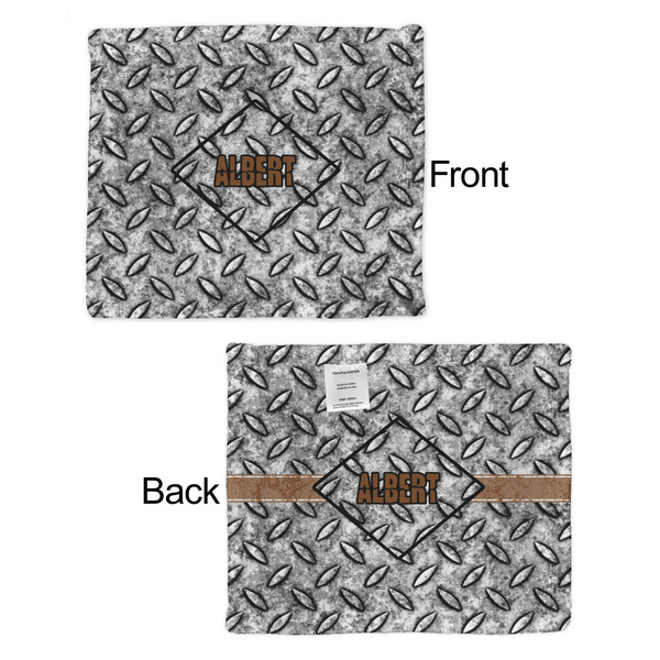 Diamond Plate Security Blanket - Front & Back View