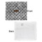 Diamond Plate Security Blanket - Front & White Back View