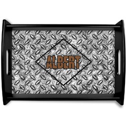 Diamond Plate Wooden Tray (Personalized)