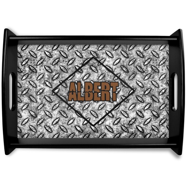 Custom Diamond Plate Wooden Tray (Personalized)