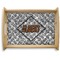 Diamond Plate Natural Wooden Tray - Large (Personalized)