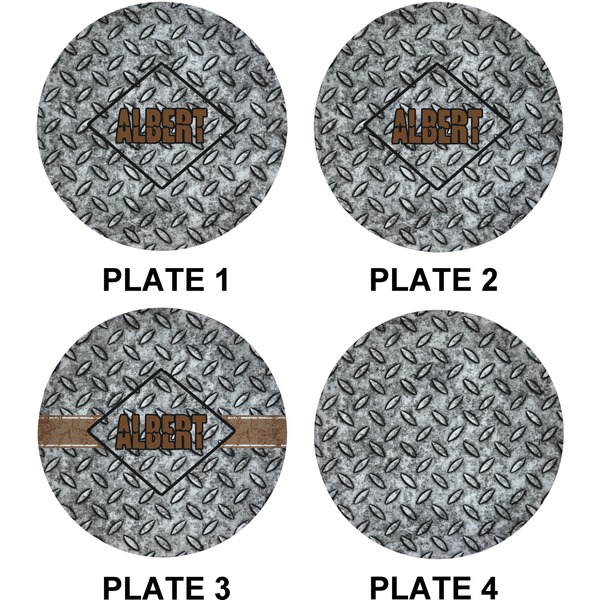 Diamond Plate Set of Lunch / Dinner Plates (Approval)