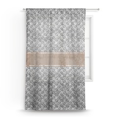 Diamond Plate Sheer Curtain - 50"x84" (Personalized)