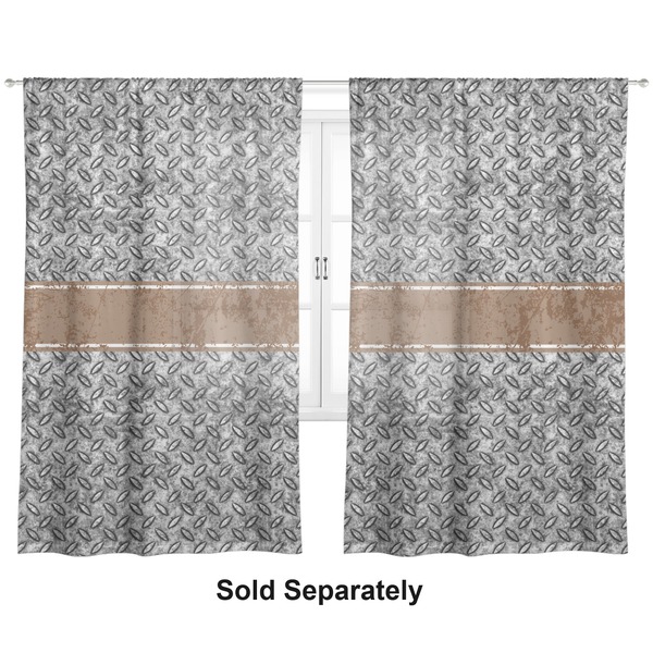 Diamond Plate Sheer Curtains
