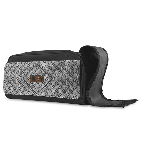 Diamond Plate Shoe Bags - ANGLE (Open)
