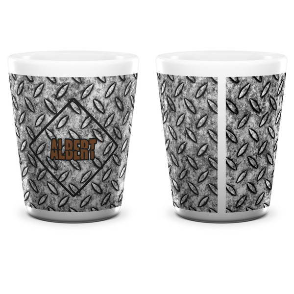 Diamond Plate Shot Glass - White - APPROVAL