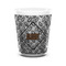Diamond Plate Ceramic Shot Glass - 1.5 oz - White - Single (Personalized)