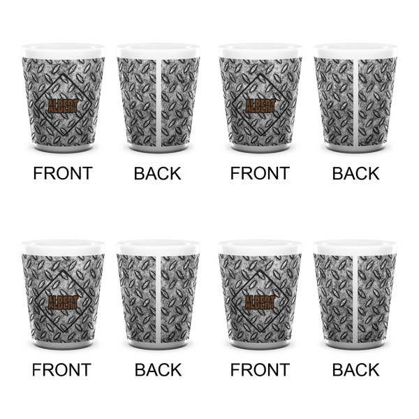 Diamond Plate Shot Glass - White - Set of 4 - APPROVAL