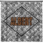 Diamond Plate Shower Curtain (Personalized)