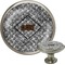 Diamond Plate Silver Custom Cabinet Knob (Front and Side)
