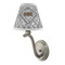 Diamond Plate Small Chandelier Lamp - LIFESTYLE (on wall lamp)