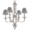 Diamond Plate Small Chandelier Shade - LIFESTYLE (on chandelier)