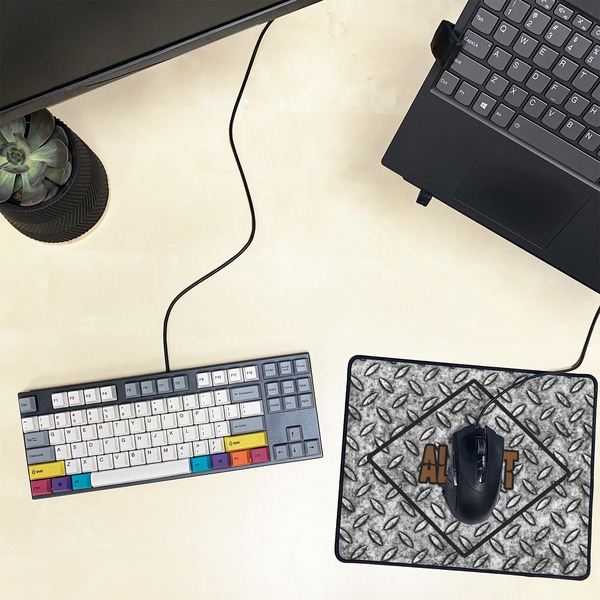 Diamond Plate Small Gaming Mats - LIFESTYLE
