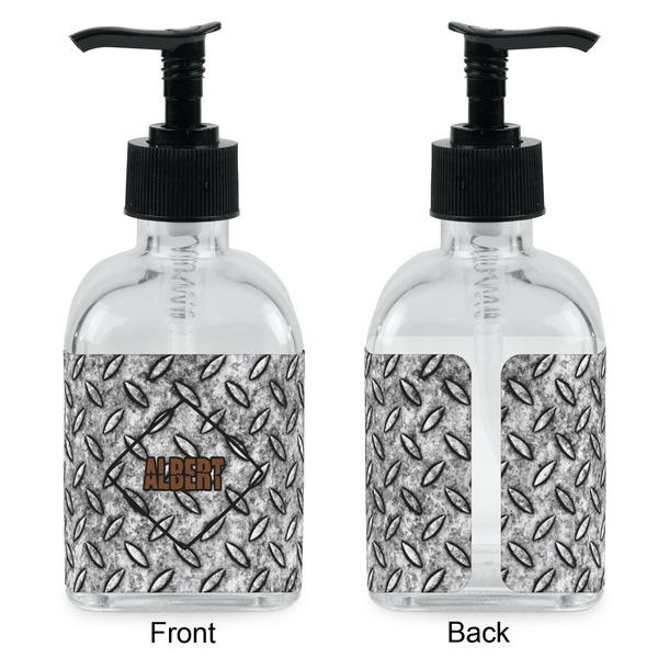 Diamond Plate Glass Soap/Lotion Dispenser - Approval