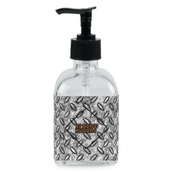 Diamond Plate Glass Soap & Lotion Bottle - Single Bottle (Personalized)