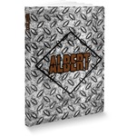 Diamond Plate Softbound Notebook - 5.75" x 8" (Personalized)