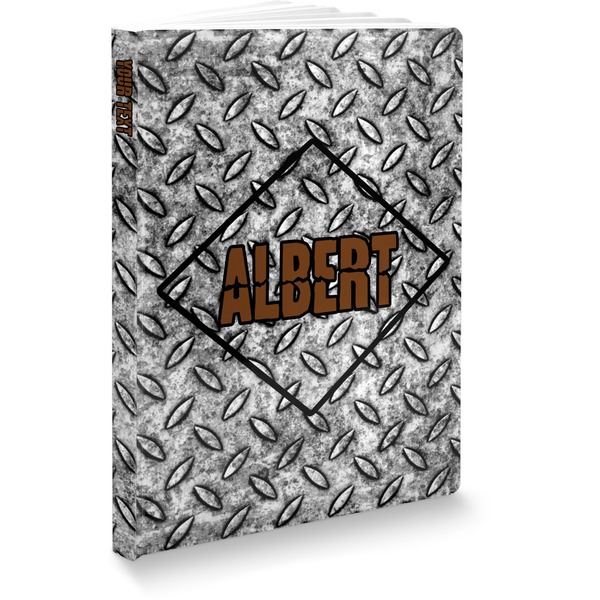 Custom Diamond Plate Softbound Notebook - 7.25" x 10" (Personalized)