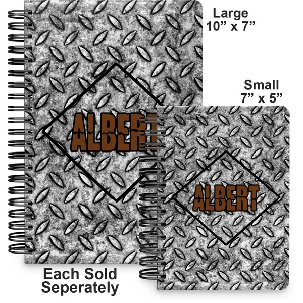 Diamond Plate Spiral Journal - Comparison