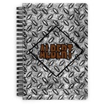 Diamond Plate Spiral Notebook (Personalized)
