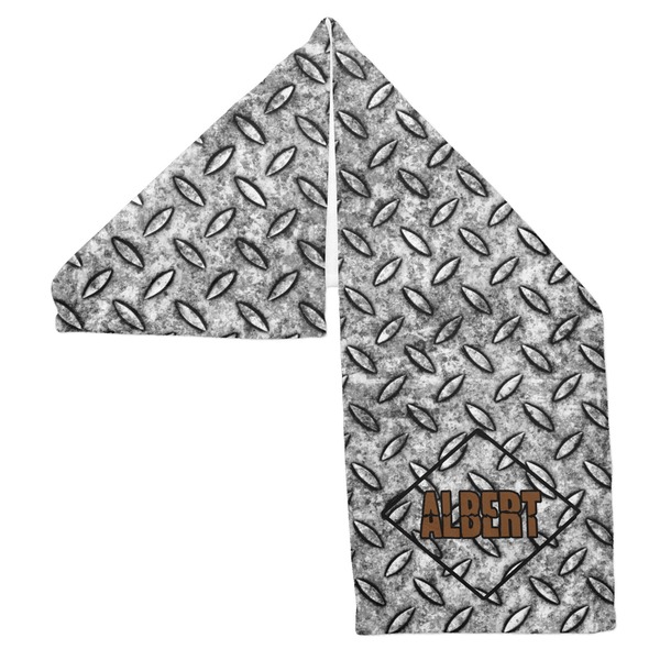 Diamond Plate Sports Towel Folded - Both Sides Showing