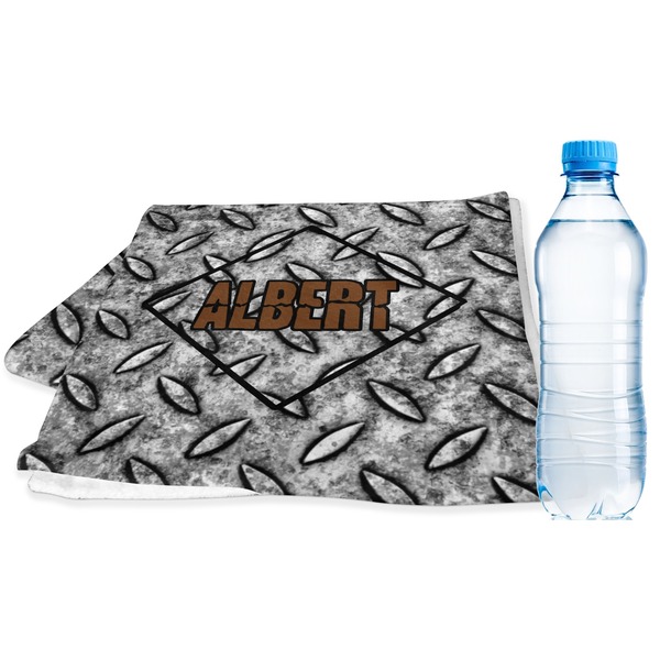 Custom Diamond Plate Sports & Fitness Towel (Personalized)