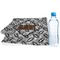 Diamond Plate Sports Towel Folded with Water Bottle