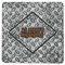 Diamond Plate Square Rubber Backed Coaster (Personalized)