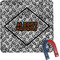 Diamond Plate Square Fridge Magnet (Personalized)