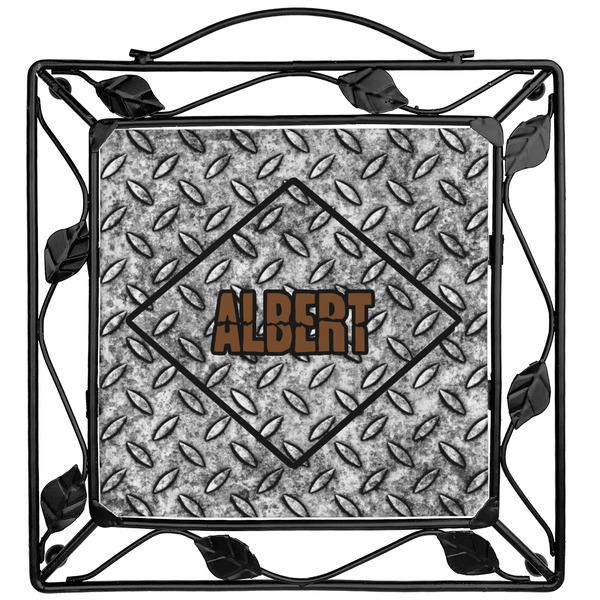 Custom Diamond Plate Square Trivet (Personalized)