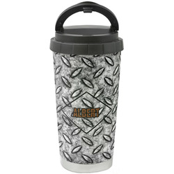 Diamond Plate Stainless Steel Coffee Tumbler (Personalized)