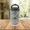 Diamond Plate Stainless Steel Travel Cup Lifestyle