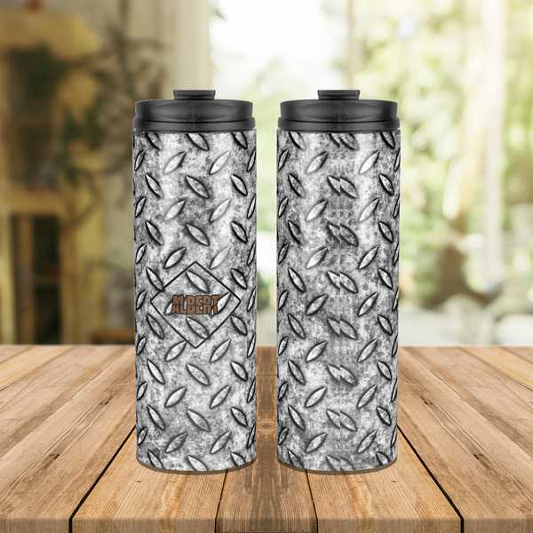 Diamond Plate Stainless Steel Tumbler - Lifestyle