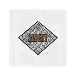 Diamond Plate Cocktail Napkins (Personalized)