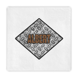 Diamond Plate Decorative Paper Napkins (Personalized)