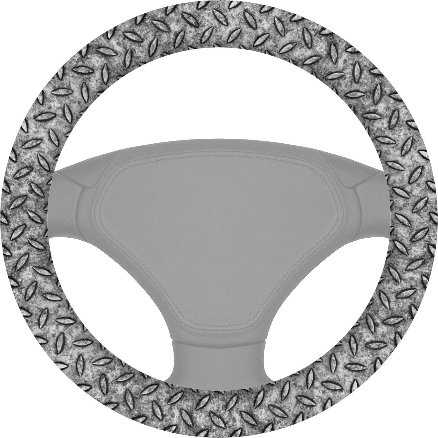 Diamond Plate Steering Wheel Cover (Personalized) YouCustomizeIt