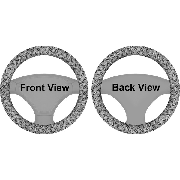 Diamond Plate Steering Wheel Cover- Front and Back