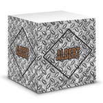 Diamond Plate Sticky Note Cube (Personalized)