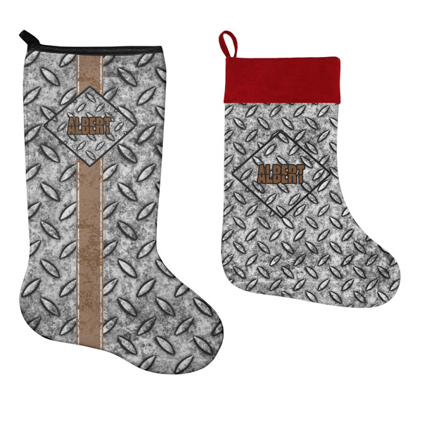 Diamond Plate Stockings - Side by Side compare